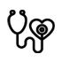 stethoscope and heart icon